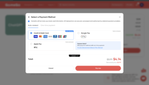 Payment options on Gamsgo